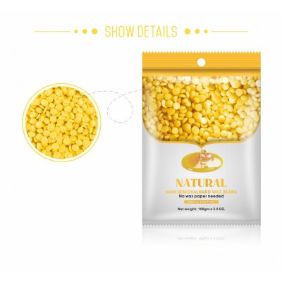 Best hair removal China factory free sample cera Natural hard wax beans