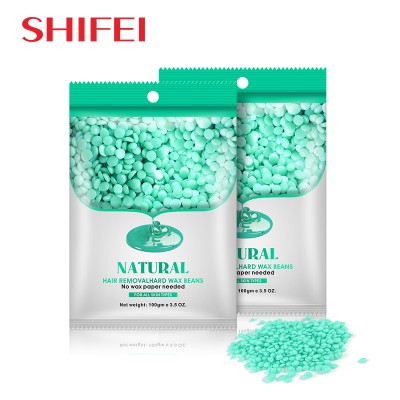 Hot-selling SF1142D 100g Aloe Vera Depilatory Body Hair Removal Hard Wax Beans